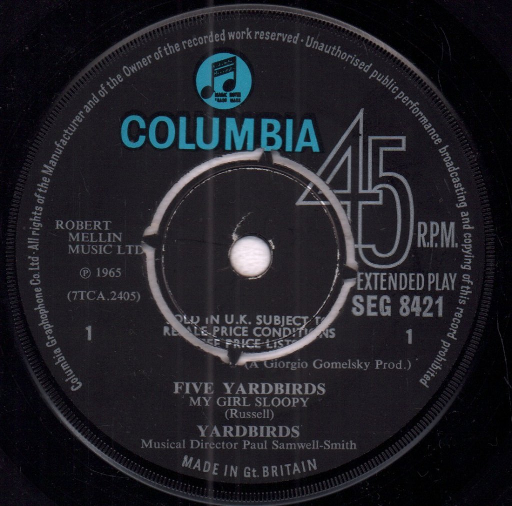 Yardbirds - Five Yardbirds - 7 Inch