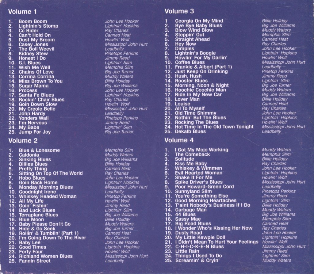 Various Artists - 100 Blues Masters - Cd Set