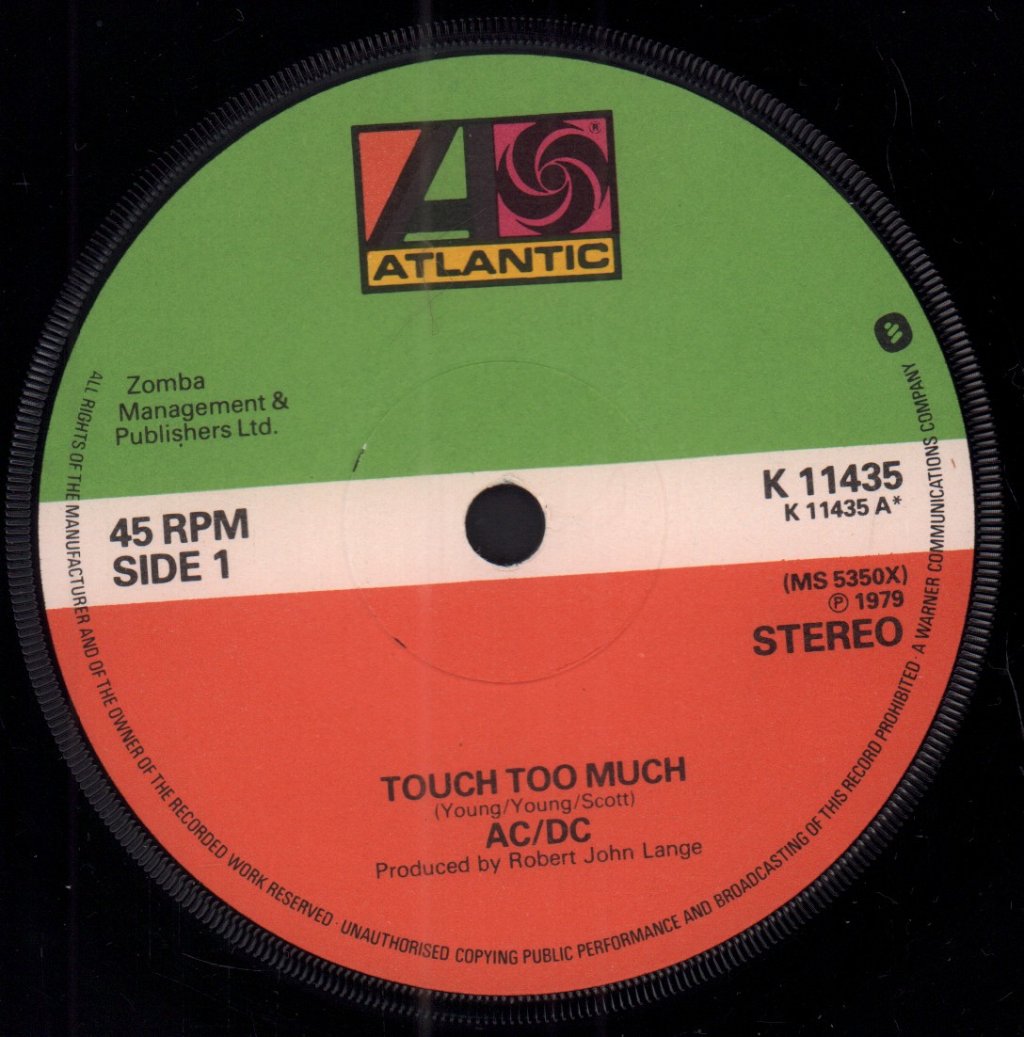 AC/DC - Touch Too Much - 7 Inch