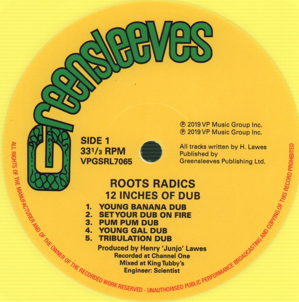 Roots Radics - 12 Inches Of Dub - Lp