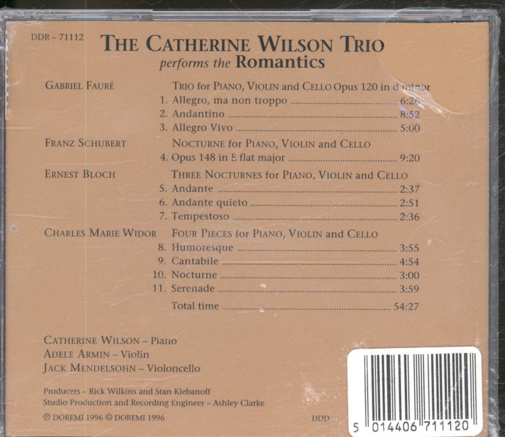 Catherine Wilson Trio - Performs The Romantics - Cd