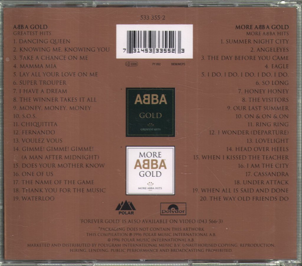 ABBA - Forever Gold - Double Cd