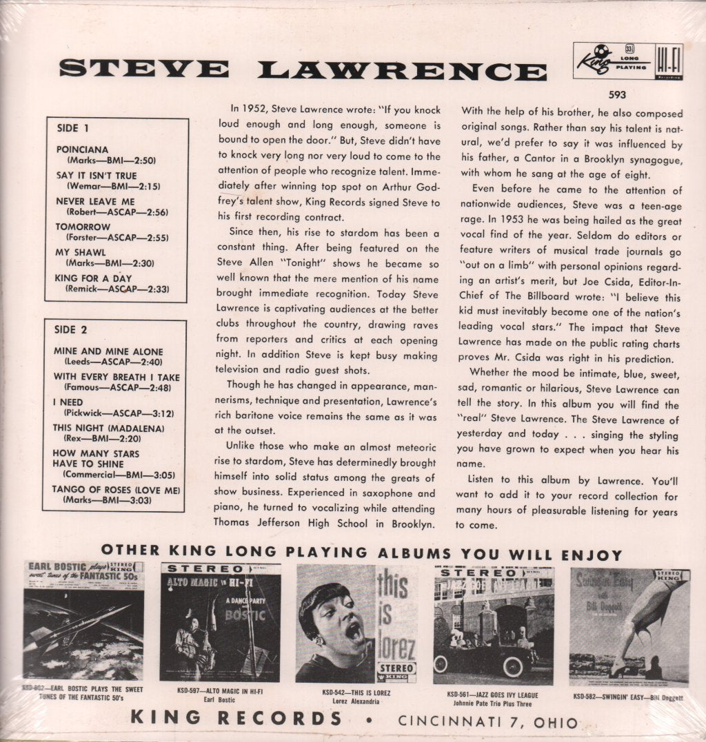 Steve Lawrence - Steve Lawrence - Lp