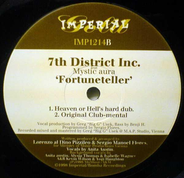 7th District Inc. feat Mystic Aura - Fortuneteller - 12 Inch