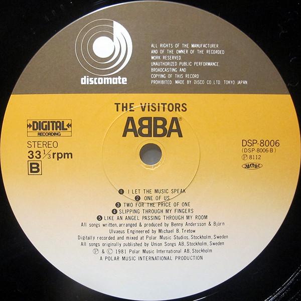 ABBA - Visitors = ザ・ビジターズ - Lp