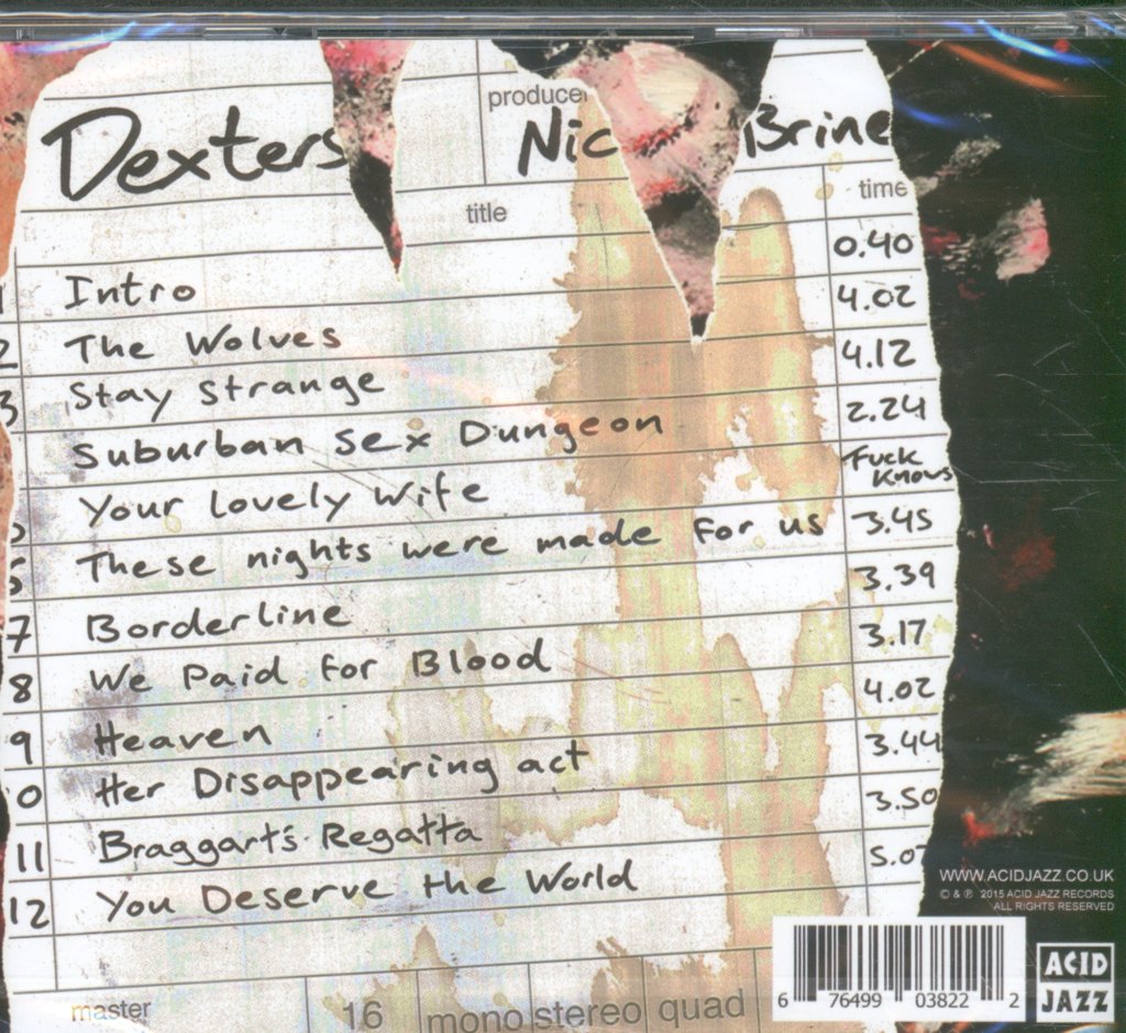 Dexters - We Paid For Blood - Cd