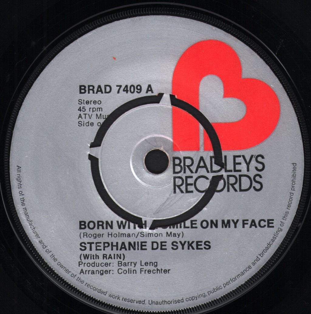 Stephanie De Sykes - Born With A Smile On My Face - 7 Inch