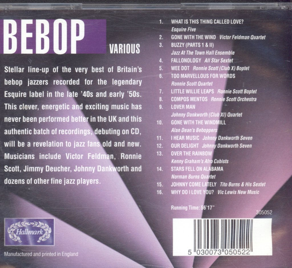 Various Artists - Bebop - Cd