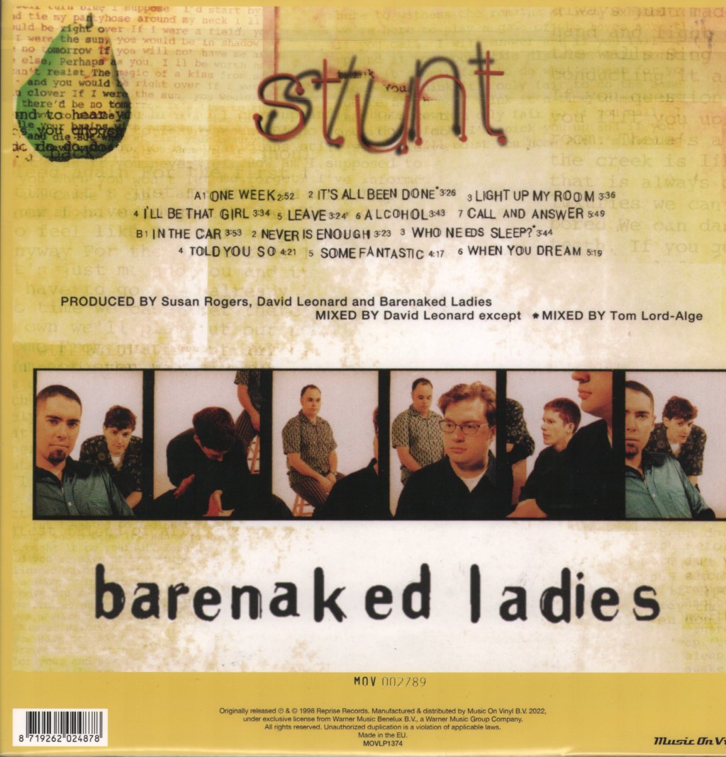 Barenaked Ladies - Stunt - Lp