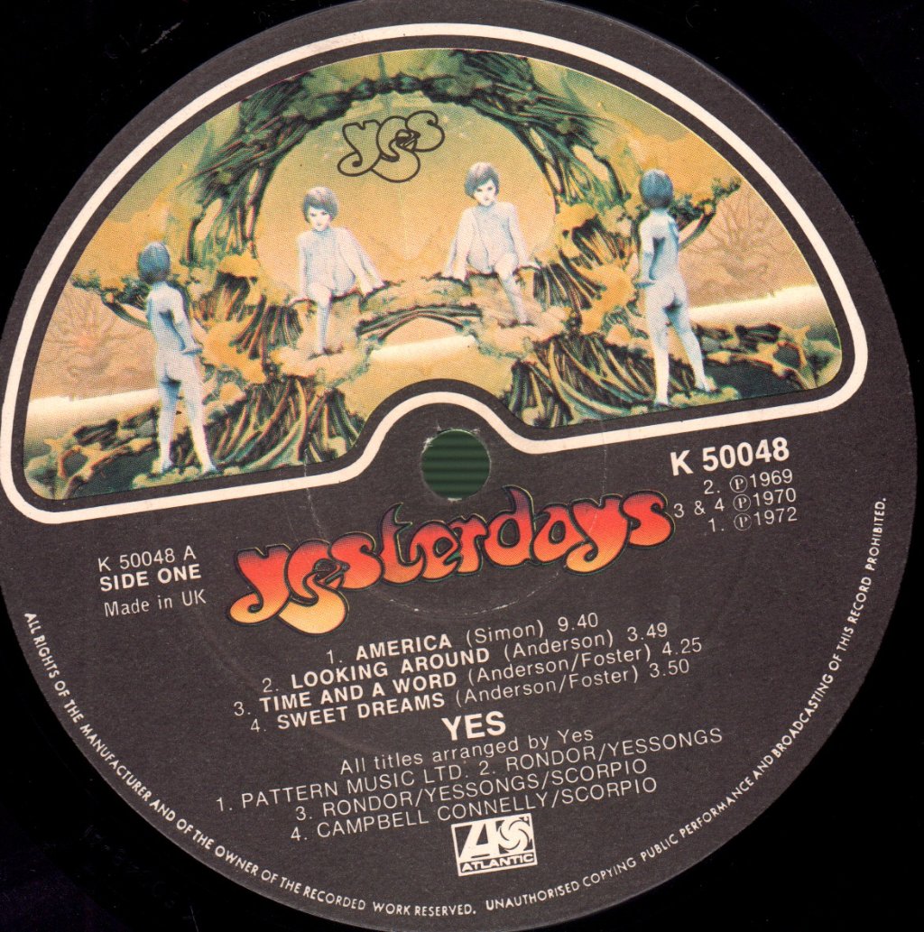 Yes - Yesterdays - Lp