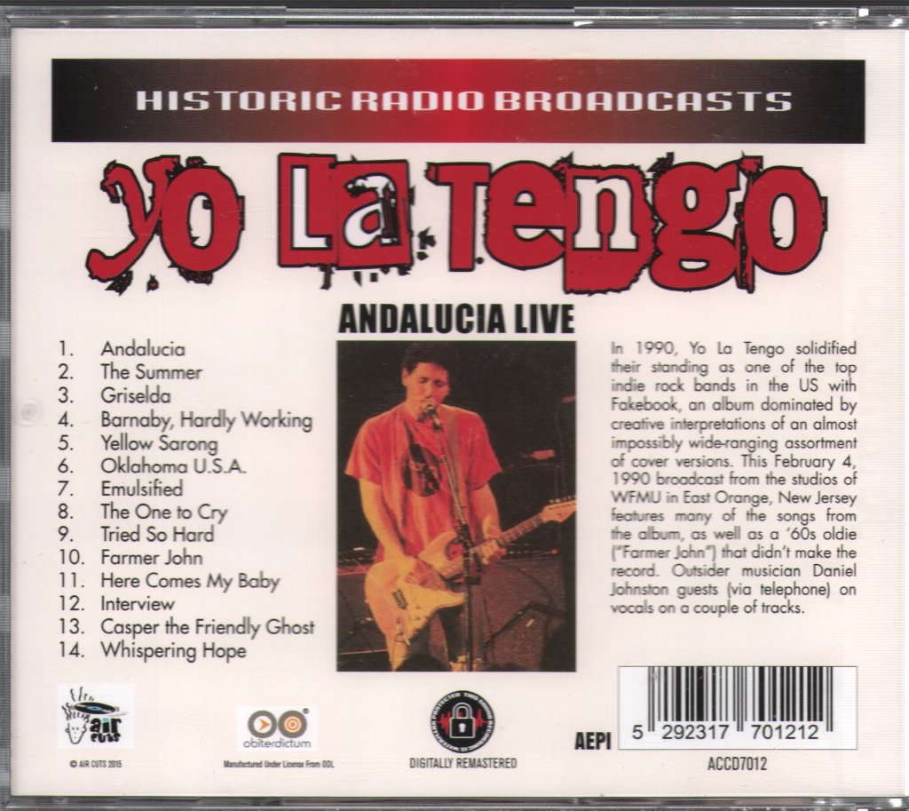 Yo La Tengo - Andalucia Live - Cd