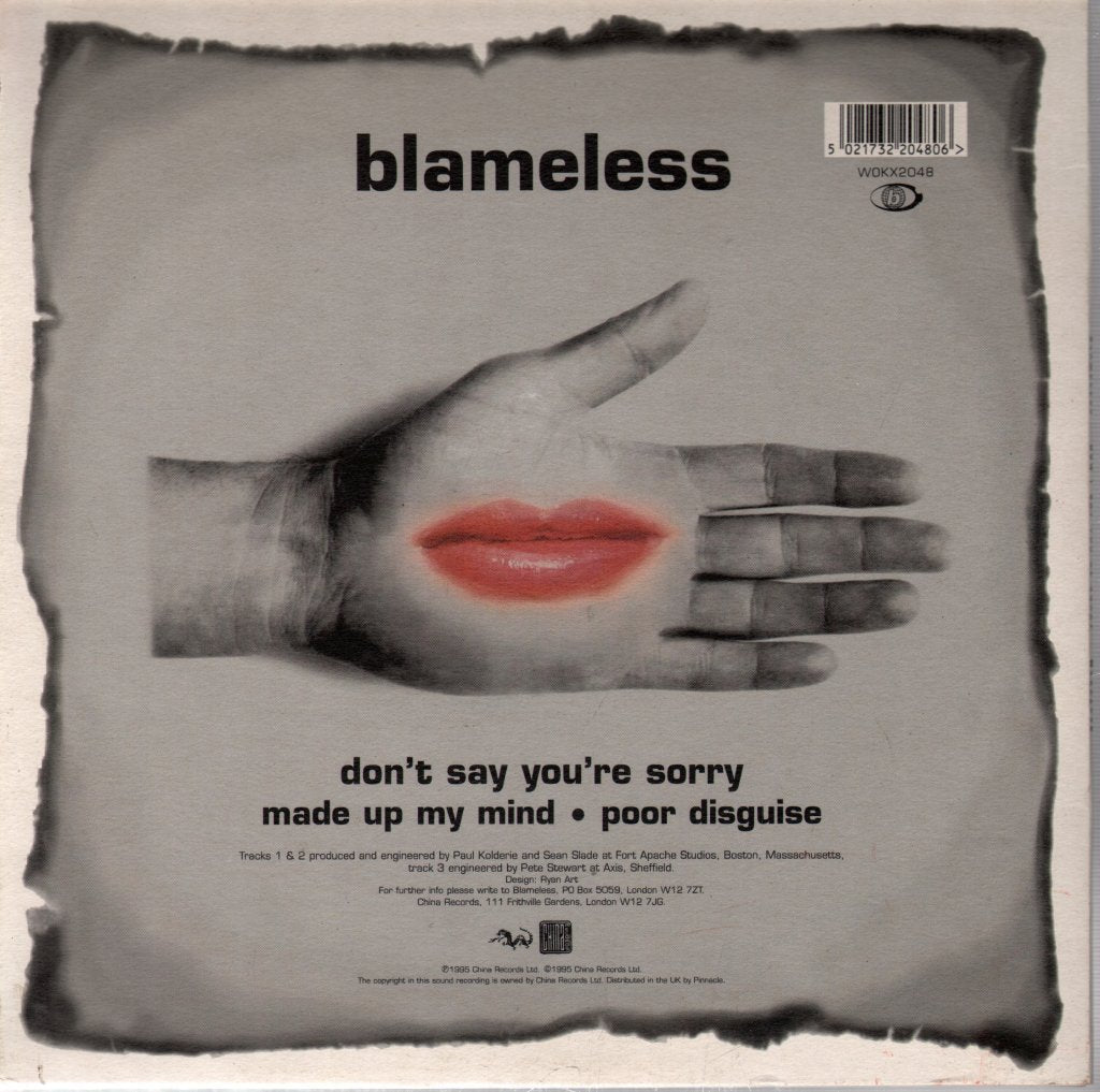 Blameless - Don't Say You're Sorry - 10 Inch