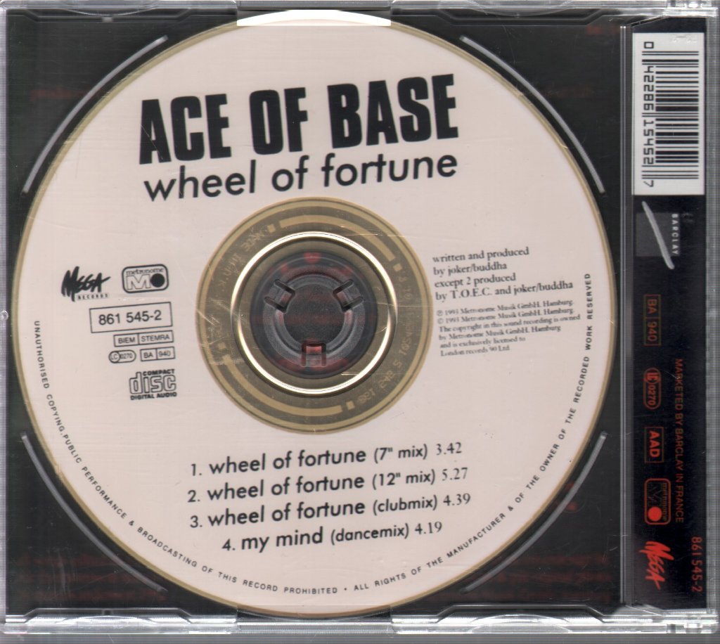 Ace Of Base - Wheel Of Fortune - Cd