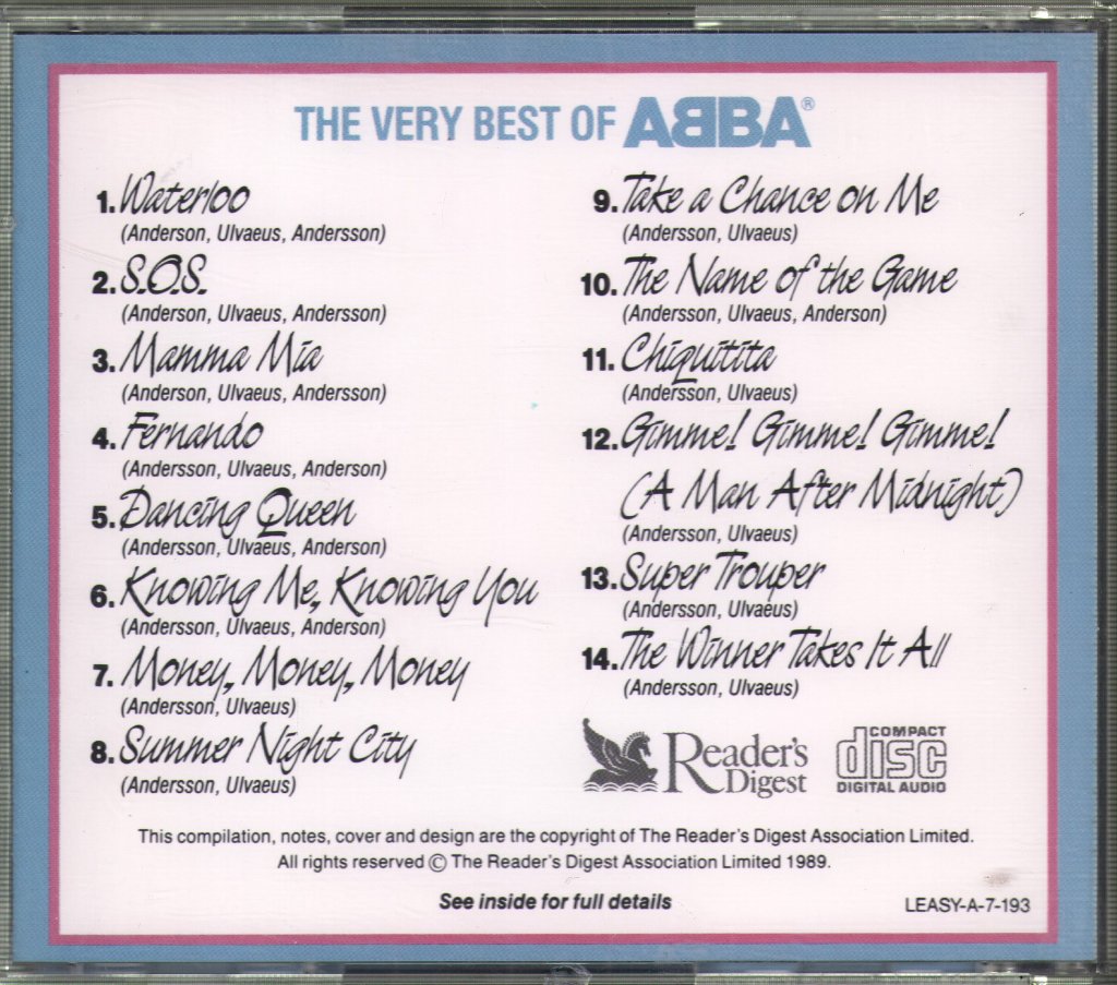 ABBA - Very Best Of ABBA - Cd