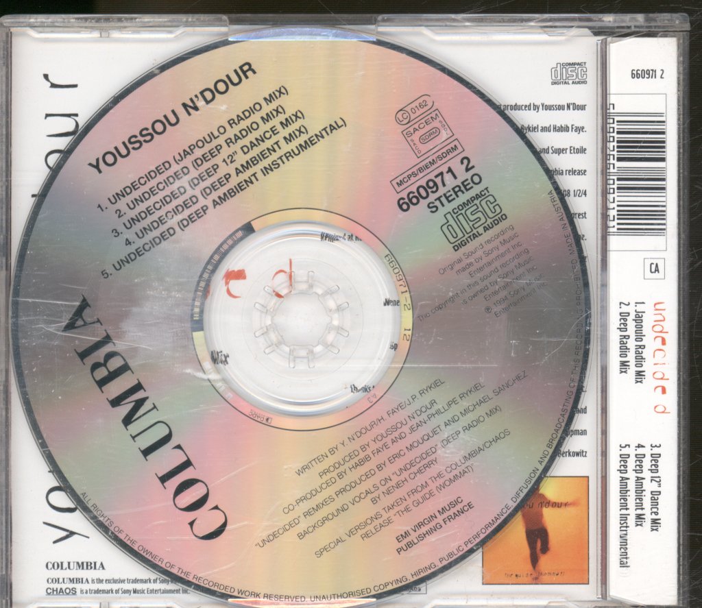 Youssou N'dour - Undecided - Cd