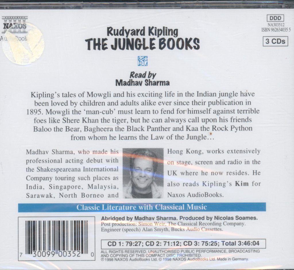 Madhav Sharma - Kipling - Jungle Book - Triple Cd