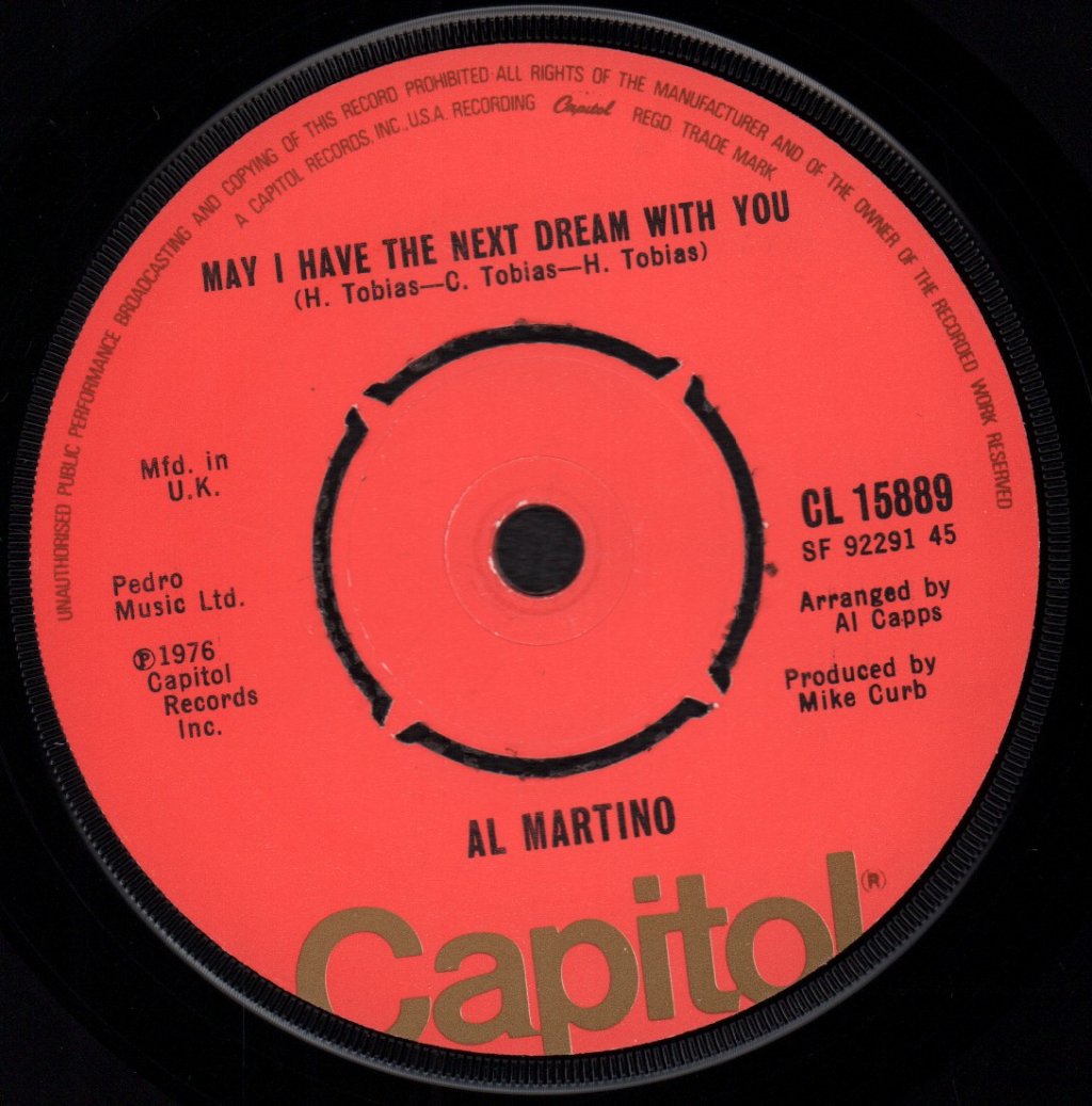 Al Martino - Sing My Love Song - 7 Inch