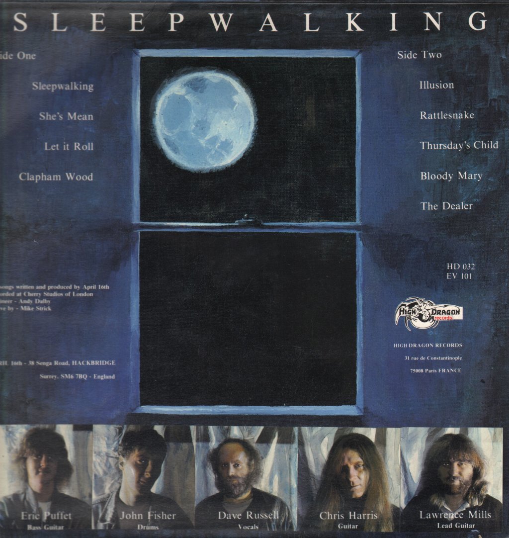 April 16Th - Sleepwalking - Lp