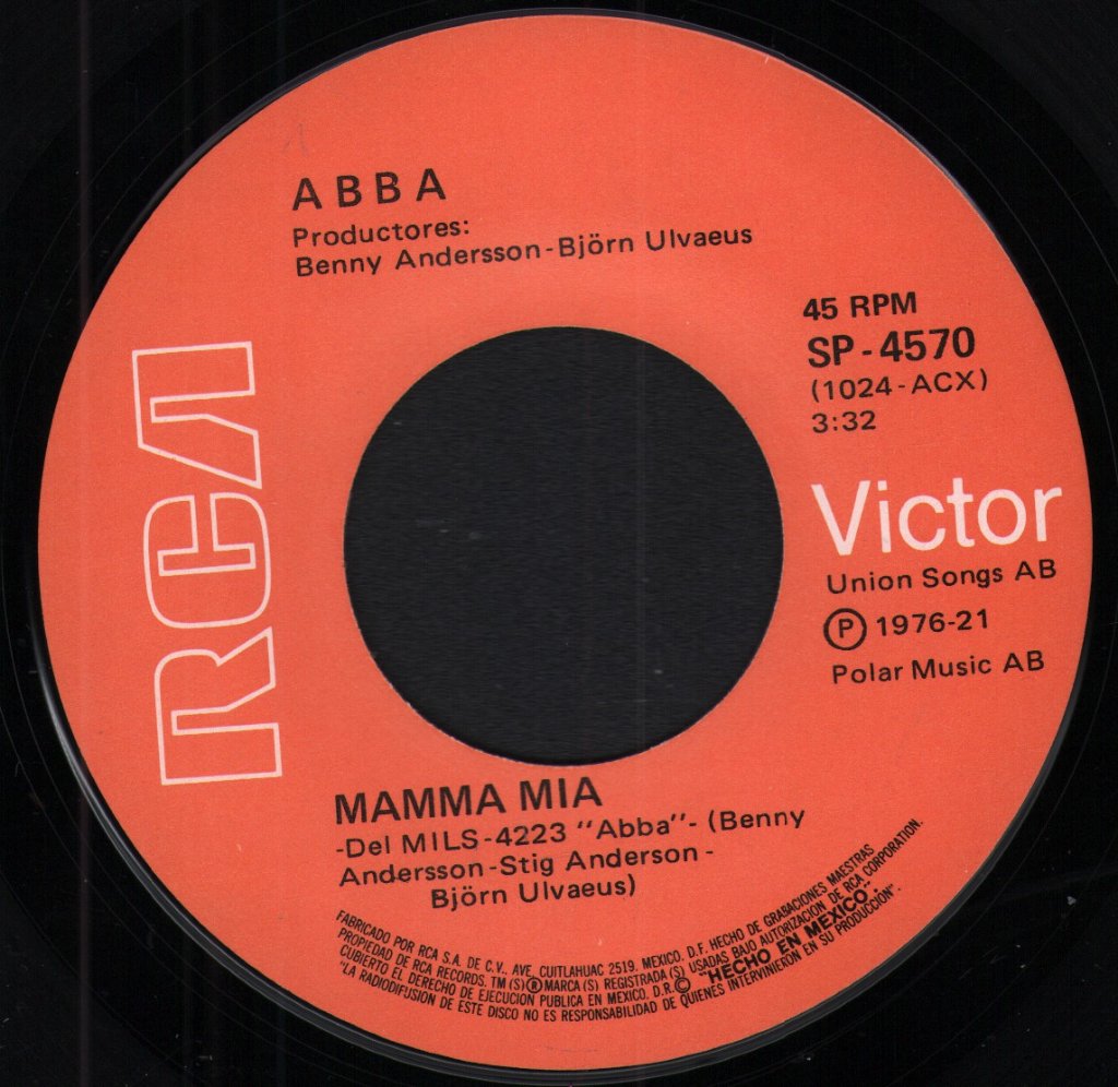 ABBA - Fernando / Mamma Mia - 7 Inch