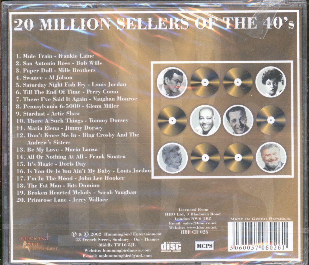 Various Artists - 20 Million Sellers Of The 40'S - Cd