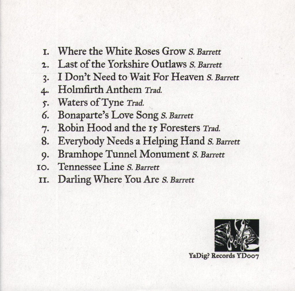 Serious Sam Barrett - Where The White Roses Grow - Cd