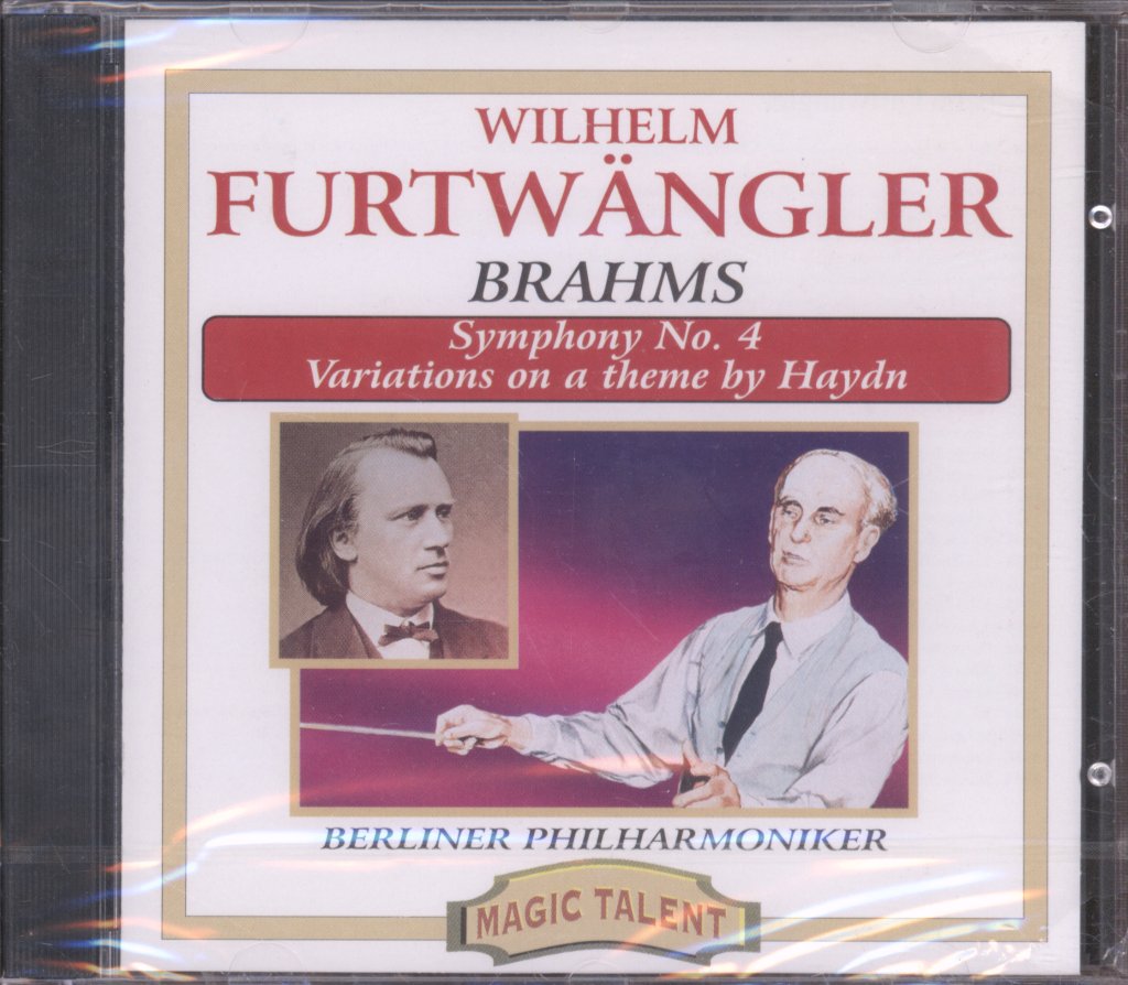 Wilhelm Furtwängler, Berliner Philharmoniker - Brahms Symphony No 4 - Cd