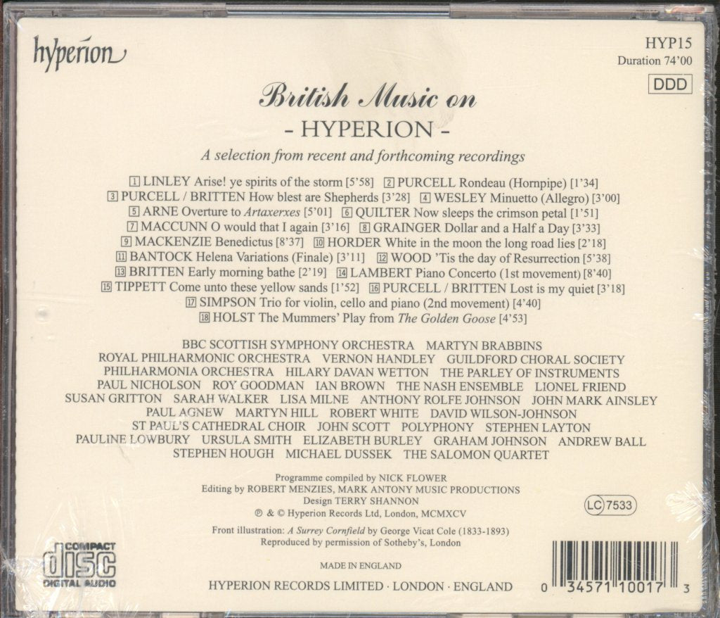 Various Artists - British Music On Hyperion - Cd