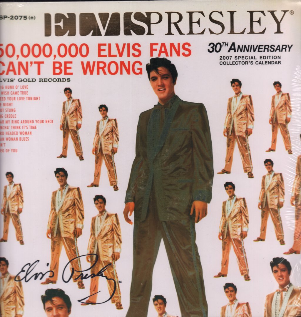 Elvis Presley - 50,000,000 elvis fans can't be wrong - Calendar