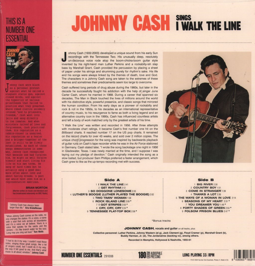 Johnny Cash - Sings I Walk the Line - Lp