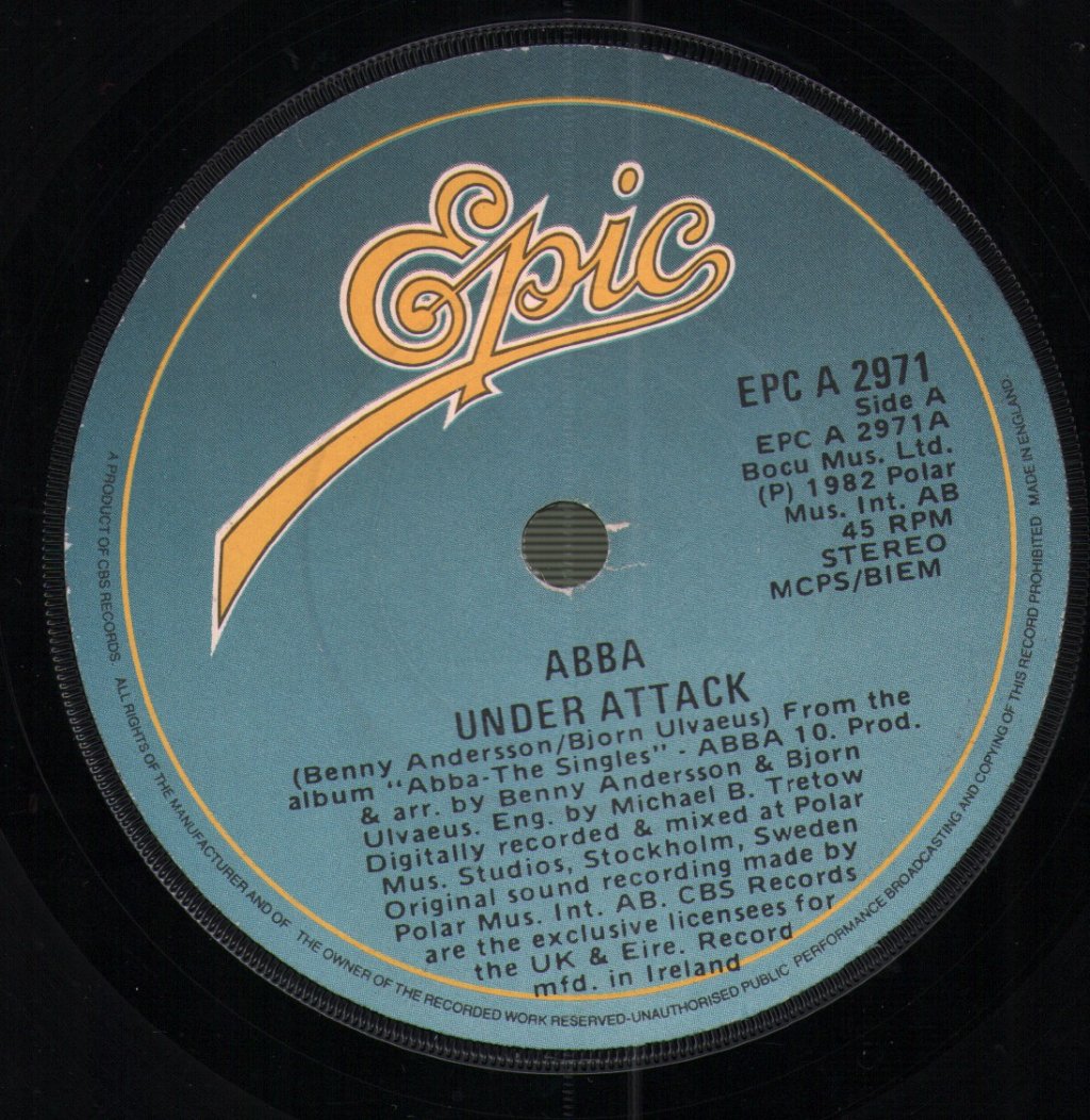 ABBA - Under Attack / You Owe Me One - 7 Inch