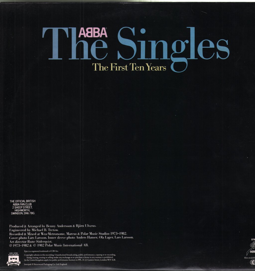 ABBA - Singles The First Ten Years - Double Lp