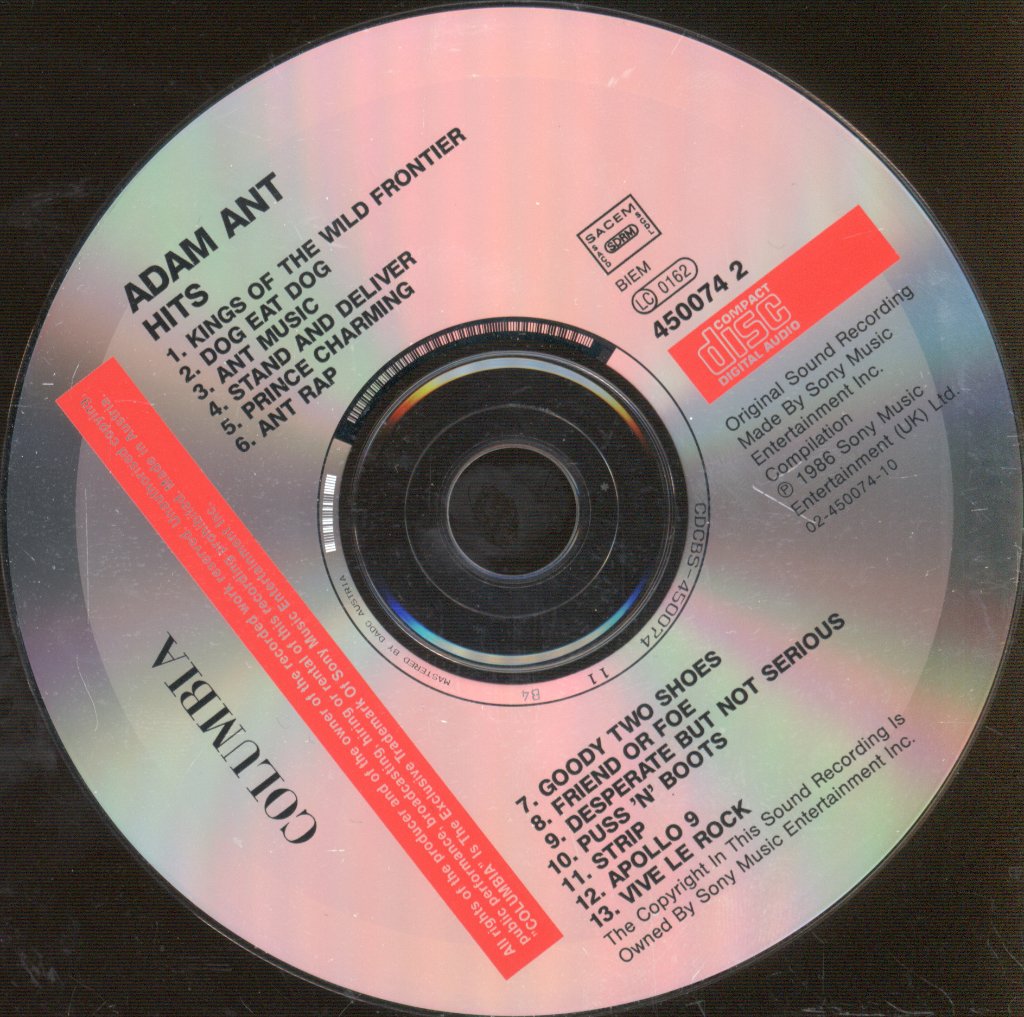 Adam Ant - Hits - Cd