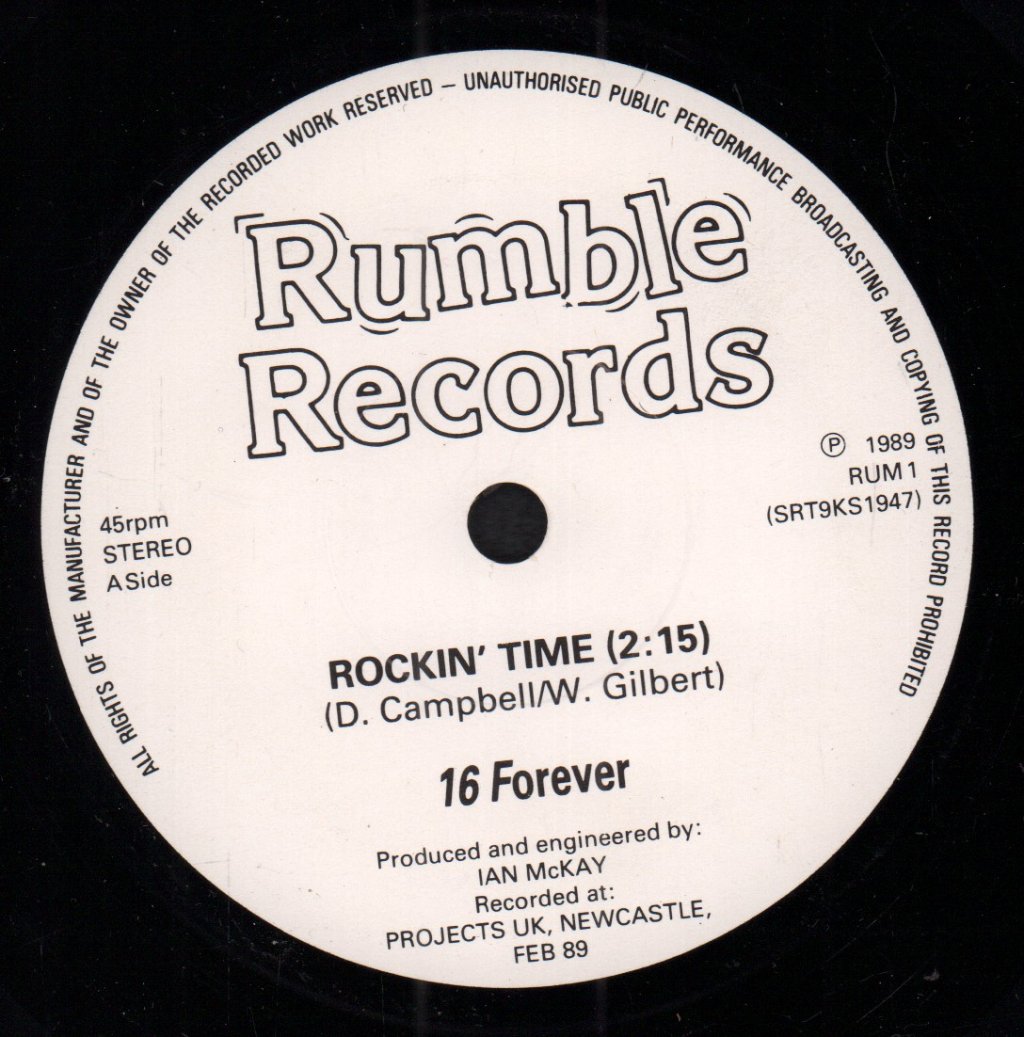 16 Forever - Rockin' Time - 7 Inch