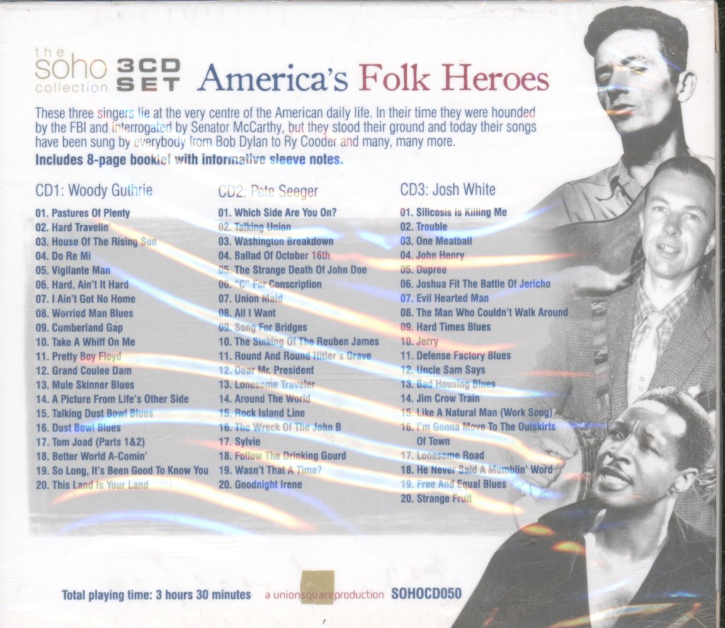 Various Artists - America's Folk Heroes - Triple Cd