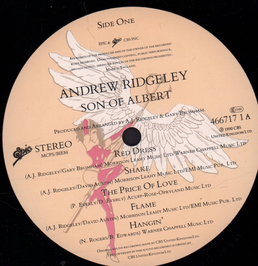 Andrew Ridgeley - Son Of Albert - Lp