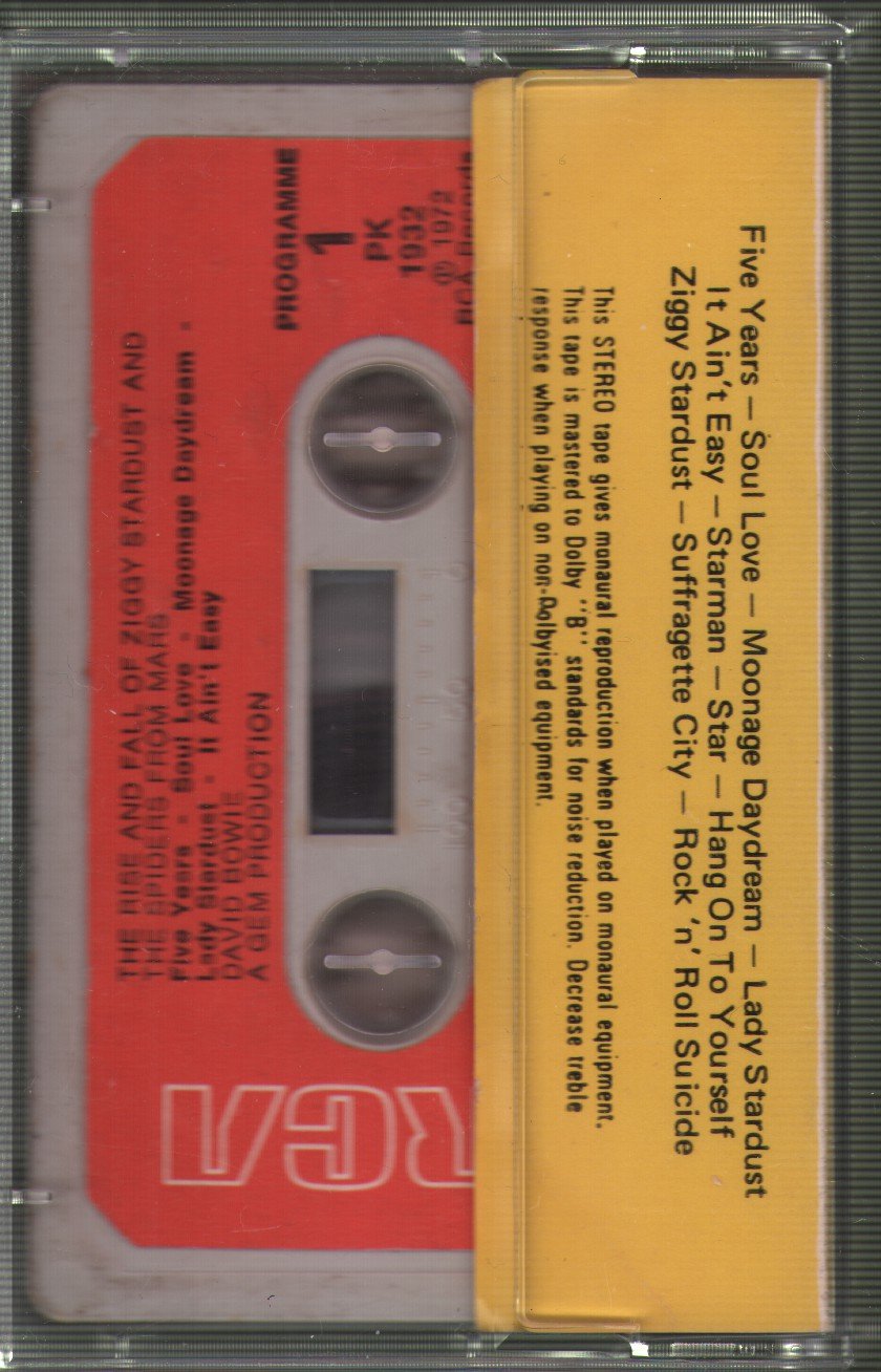 David Bowie - Rise And Fall Of Ziggy Stardust And The Spiders From Mars - Cassette