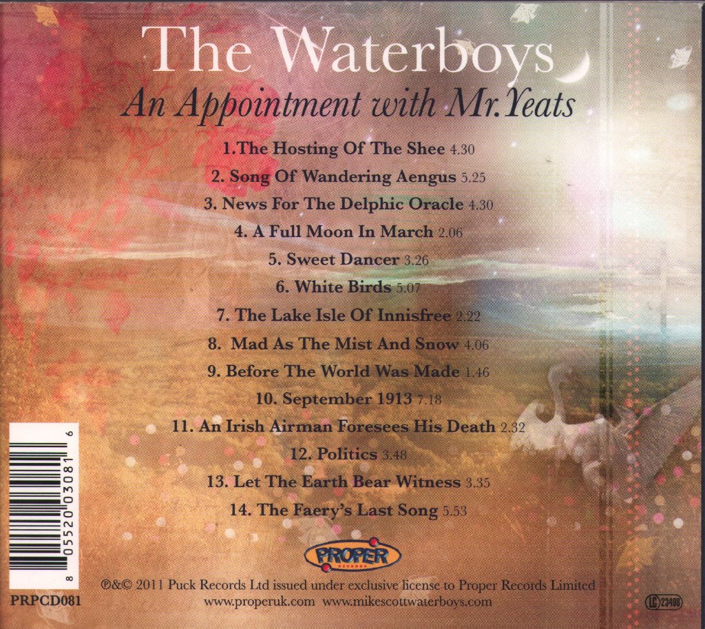 Waterboys - An Appointment With Mr Yeats - Cd