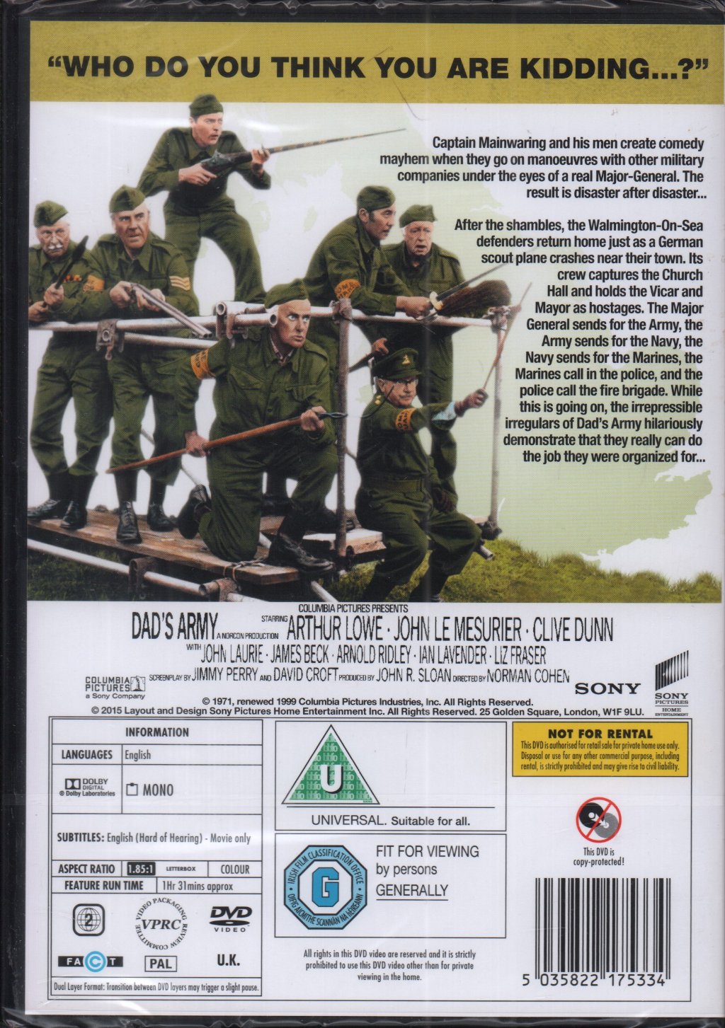 Dad's Army - movie - Dvd