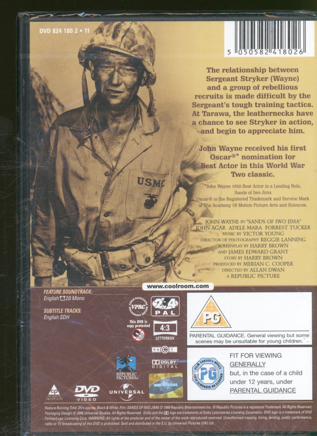 John Wayne - Sands Of Iwo Jima - Dvd