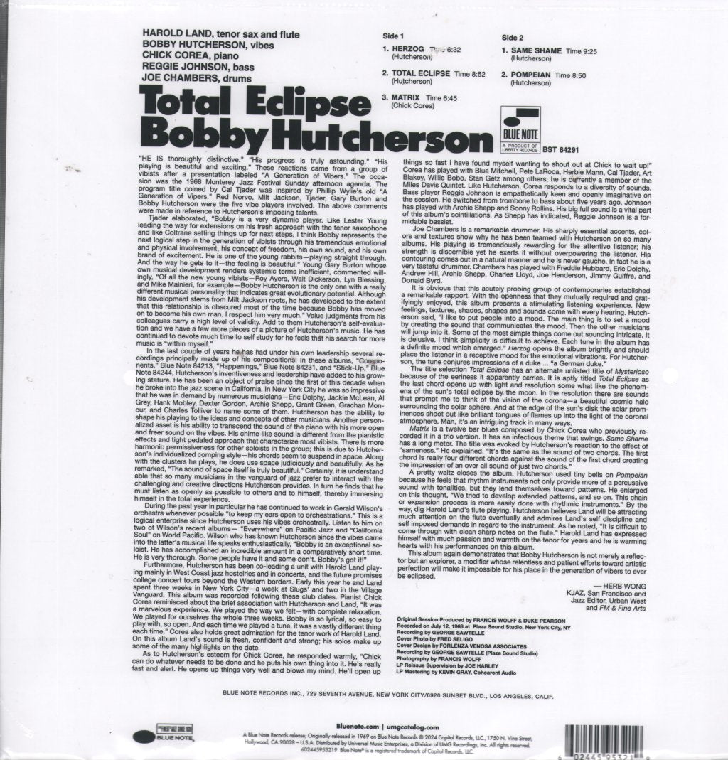 Bobby Hutcherson - Total Eclipse - Lp