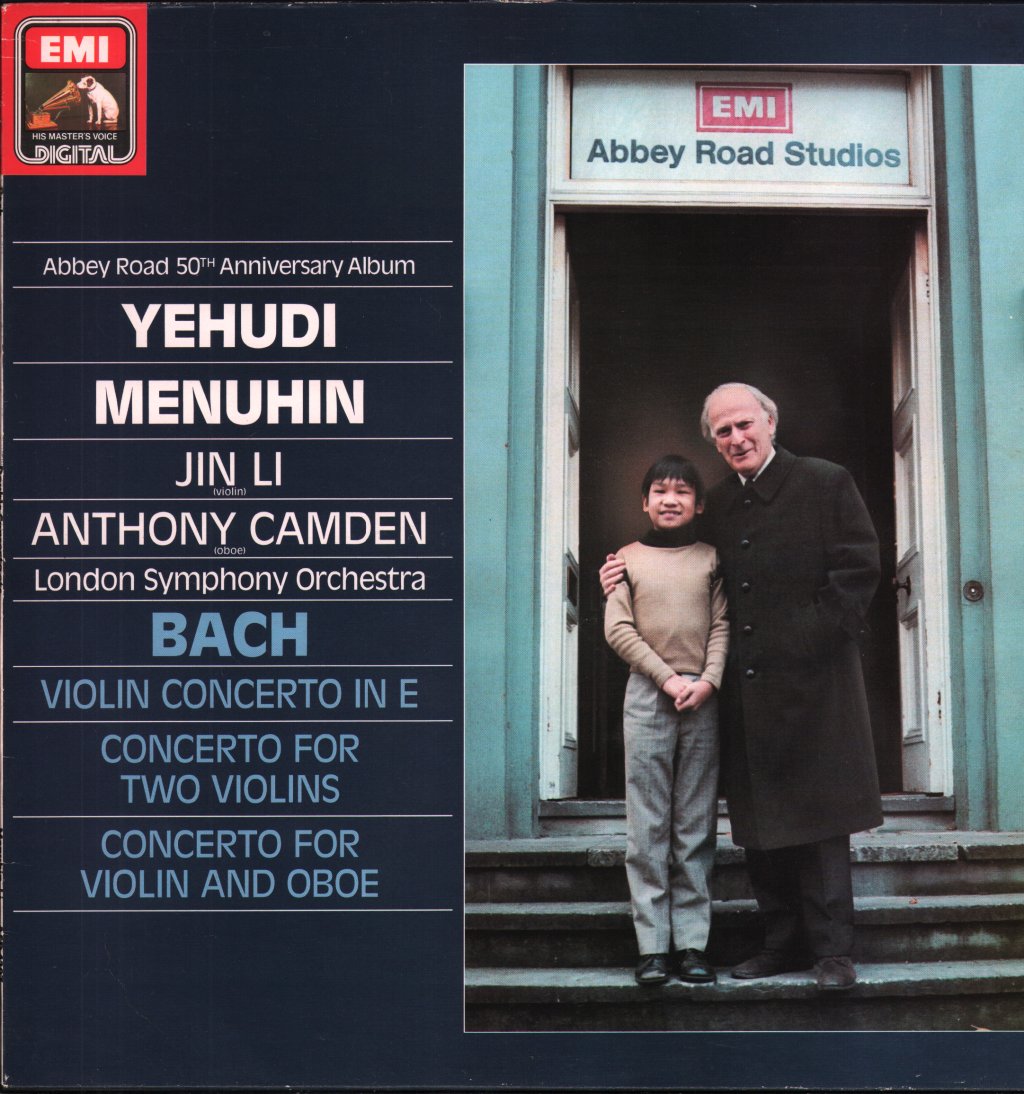 Yehudi Menuhin / Jin Li / Anthony Camden / London Symphony Orchestra - Bach - Violin Concerto In E / Concerto For Two Violins / Concerto For Violin And Oboe - Lp