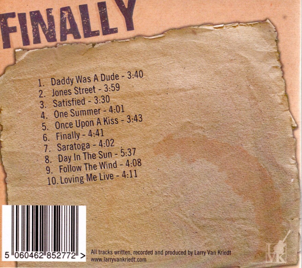 Larry Van Kriedt - Finally - Cd