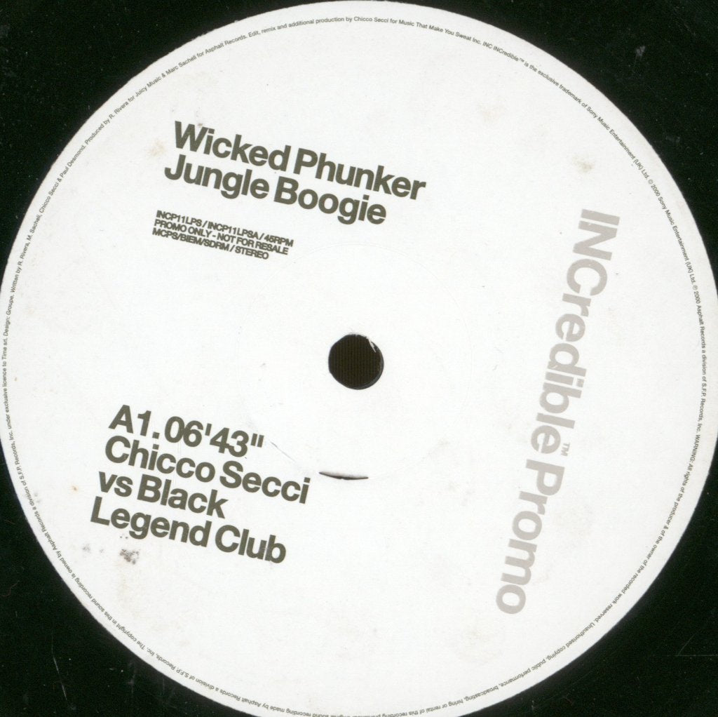 Wicked Phunker - Jungle Boogie - 12 Inch