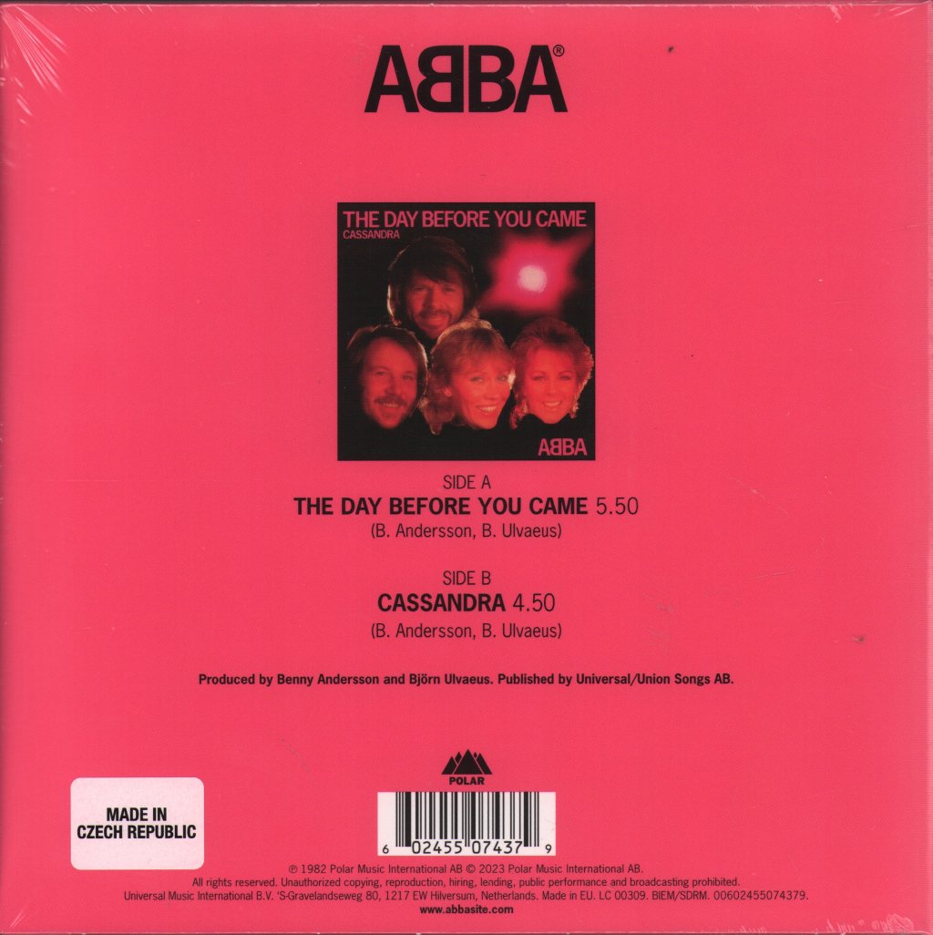 ABBA - Day Before You Came - 7 Inch