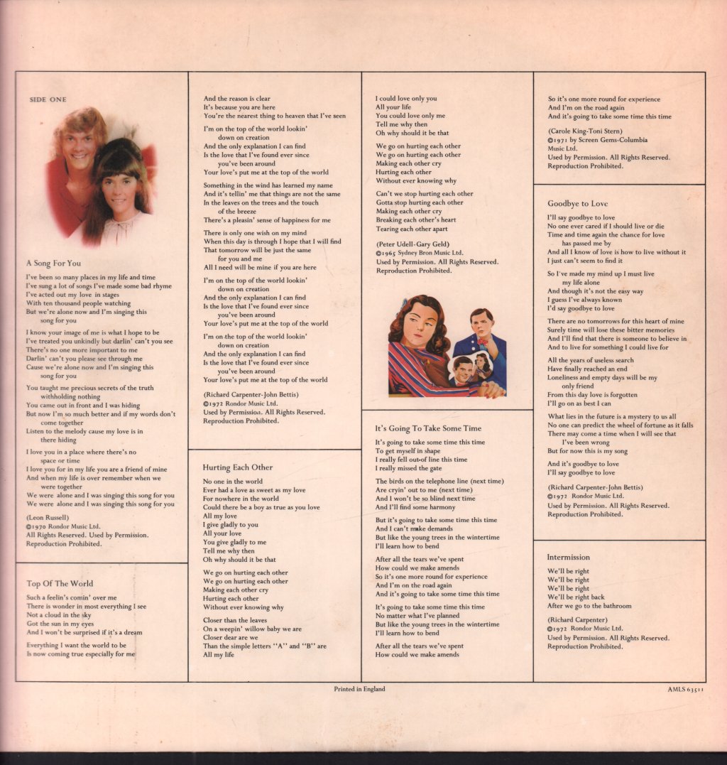 Carpenters - Carpenters - Lp