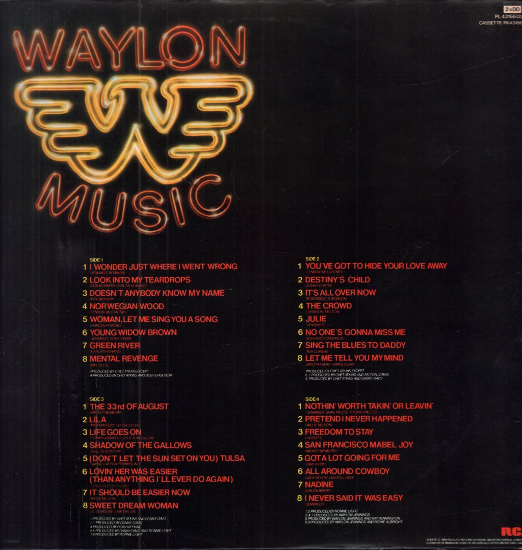 Waylon Jennings - Waylon Music - Double Lp