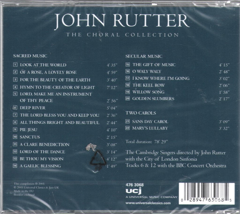 John Rutter - Choral Collection - Cd