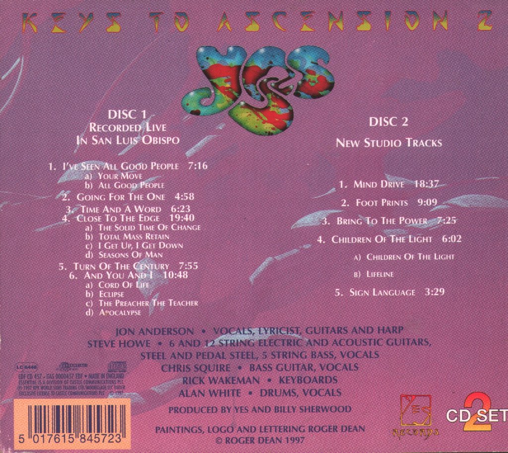 Yes - Keys To Ascension 2 - Double Cd