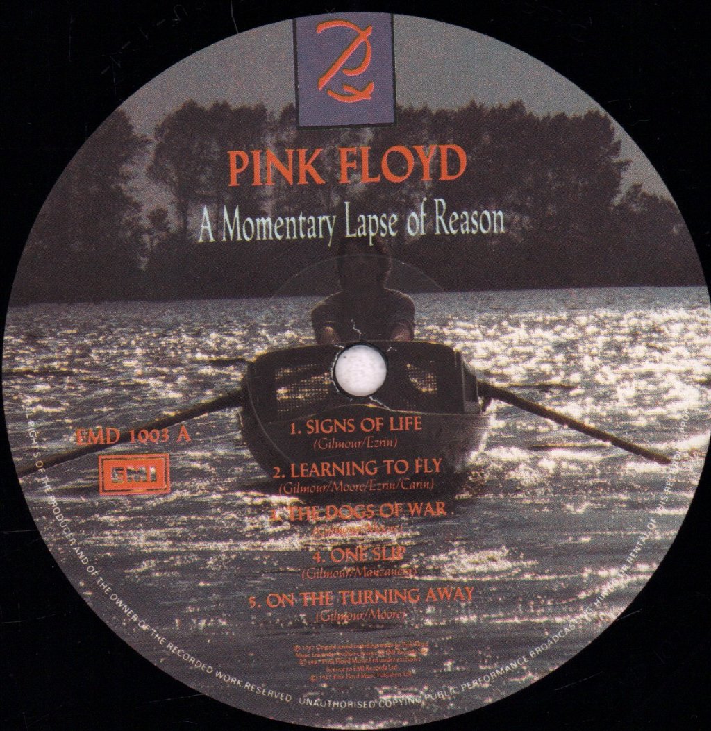 Pink Floyd - A Momentary Lapse Of Reason - Lp