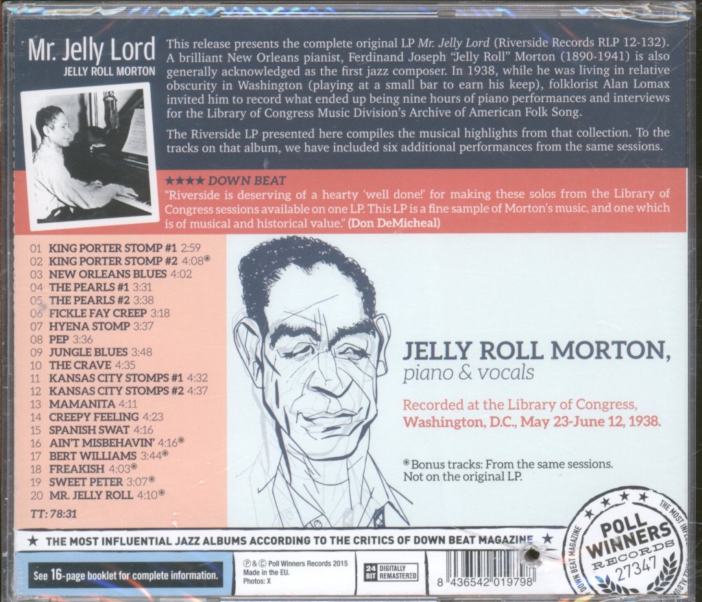 Jelly Roll Morton - Mr. Jelly Lord - Cd